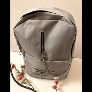 Canvas unisex casual Hanging chain zipper Bag